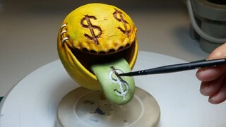 Diorama of realistic MONEY EMOJI in the gold bank || SUMON||