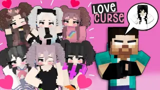 LOVE CURSE - WITH CUTE MINECRAFT GIRLS AND HEROBRINE BROTHERS - MONSTER SCHOOL