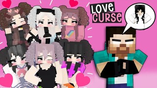 LOVE CURSE - WITH CUTE MINECRAFT GIRLS AND HEROBRINE BROTHERS - MONSTER SCHOOL