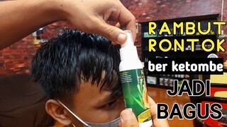 cara mengatasi rambut rontok dan ketombe, paket komplit shampoo dan hair tonic