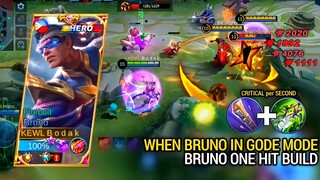 BRUNO ONE HIT BUILD (Miya One hit) | BRUNO BEST BUILD AND EMBLEM MLBB