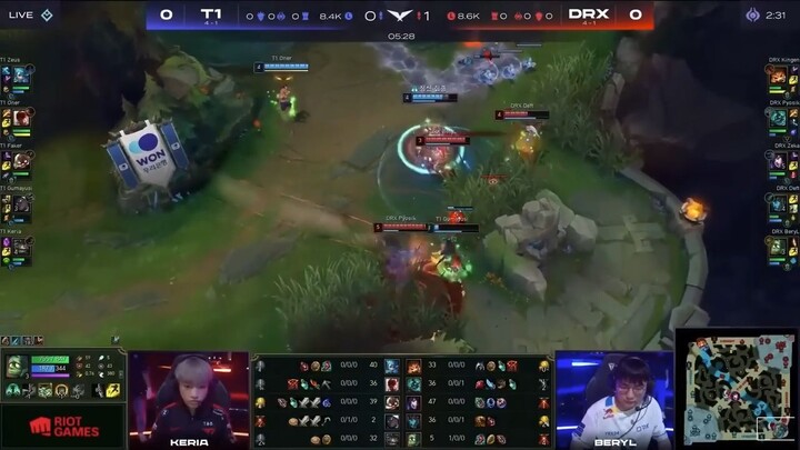 Highlights T1 vs DRX - Ván 1 _ LCK Mùa Hè 2022 _ Tuần 3 Ngày 3