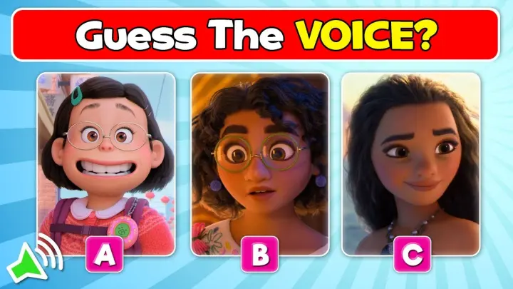 ✅ Guess The Voice of Your Favorite DISNEY Characters...! | Encanto, Turning Red, and many more....