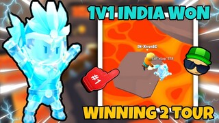 I WON 1V1 INDIA TOURNAMENT | WINNING 2 TOURNAMENT | STUMBLE GUYS