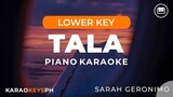 Tala - Sarah Geronimo (Lower Key - Piano Karaoke)