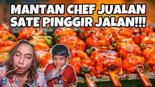 MANTAN CHEF JUALAN SATE PINGGIR JALAN RAME BGT!SAMPE AA RAFFI BORONG 1 GROBAK