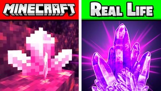 Minecraft BLOCKS That Are In REAL LIFE! (Blocks, Items, Animals)