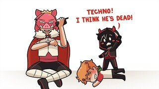 Techno, I think he's Dead ft. Badboyhalo  & WilburSoot (Muffin Time!) | Dream SMP Animatic