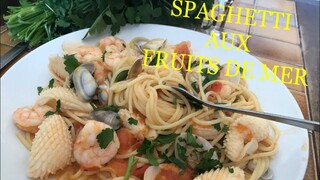 Spaghetti aux Fruits de Mer| Spaghetti recipe| Mì Spaghetti Hải Sản cứu vớt Mì gói | Gerardo France