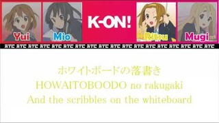 K-ON - 'TENSHI NI FURETA YO! (天使にふれたよ！)' LYRICS [Kan/Rom/Eng]