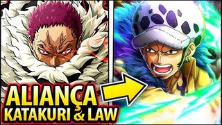 O RETORNO DE KATAKURI E A INCRÍVEL NOVA ALIANÇA COM TRAFALGAR LAW!!!