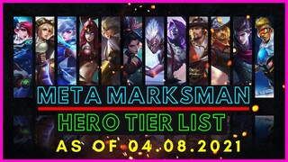 META MARKSMAN MOBILE LEGENDS APRIL 2021 | MARKSMAN TIER LIST MOBILE LEGENDS