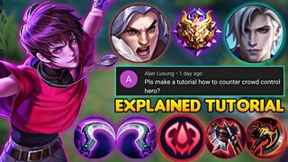 DYRROTH VS CROWD CONTROL HEROES🔥| JUNGLE DYRROTH TIPS EXPLAINED TUTORIAL! MLBB