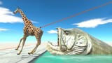 Feeding Aquatics With Dinosaurs - Animal Revolt Battle Simulator