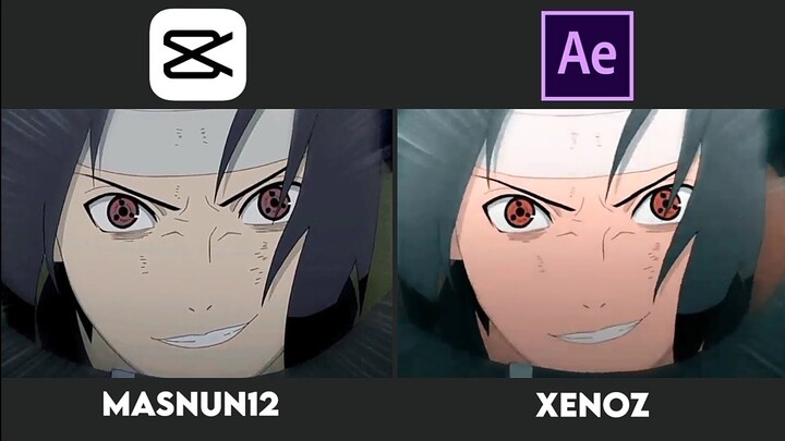 My Capcut vs After Effects - Naruto "Sasuke vs Itachi" - Beggin | Xenoz Remake