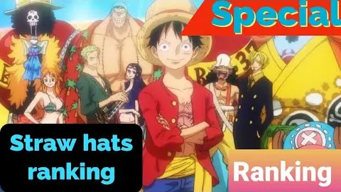 Straw hats ranking | One piece | By Anime otaku in english | Special video