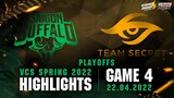 Highlights SGB vs TS [Ván 4][Playoffs][VCS Mùa Xuân 2022][22.04.2022]