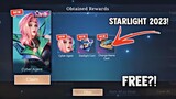 NEW! FREE?! HOW TO GET STARLIGHT SKIN AND CHANGE NAME CARD + MORE REWARDS! | MOBILE LEGENDS 2023