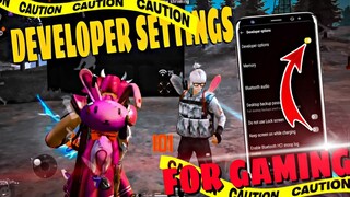 60Fps Developer Settings For Gaming | Enable HDR Graphics😮 Free Fire Fix Lag!