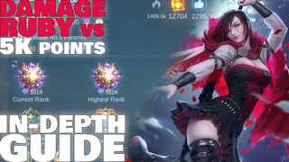 Ruby Damage Build Casually Destroying 5K Points // Mobile Legends