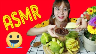 ASMR Fruit :Ứa nước miếng xoài xanh ,cóc xanh chấm mắm ruốc II Green mangoes dot fish sauce #129