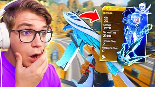 THE NEW DAMAGE WORLD RECORD in Apex Legends Mobile! (7200 Damage + 23 Kill Gameplay)