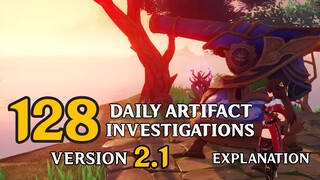 [Version 2.1] Kamuijima Cannons info | 128 Daily Artifact Investigations | Genshin Impact