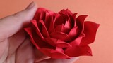 ดอกกุหลาบ Origami นั้นสวยกว่าดอกกุหลาบ Kawasaki มากและบทช่วยสอนนั้นง่ายมาก!