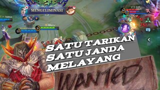 satu tarikan satu janda melayang,bukan kaleng kaleng ini hero!!