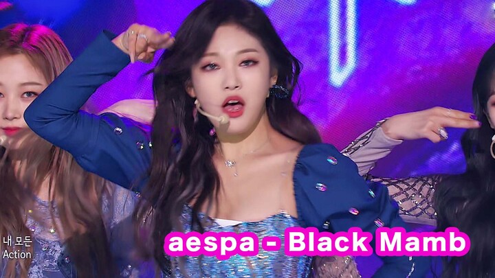 (การแสดงดนตรีสด)[4K LIVE]aespa - Black Mamba (201208 SBS UHD The Show)