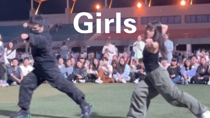 Girls choreographer version｜Double dance｜Random dance on the university playground｜Catch the latest 