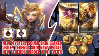 LEAKED MYSTERY SQUAD SKIN & LESLEY LEGENDS SKIN NEW UPDATE! - UPCOMING SKIN MLBB