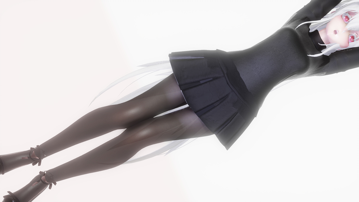 Lucu dan imut❤~Stoking hitam seksi dengan suara lemah [Seri Haku-V] - model kain yang dimodifikasi s