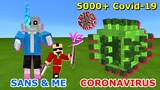 SANS + ME vs. 5000+ CORONAVIRUS (Covid-19) in Minecraft | SANS CARRIED ME