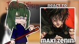 my favorite anime characters girls react to maki zenin from jjk || manga spoilers ||
