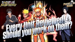 [NARUTO X BORUTO NINJA TRIBES] - EVERY unit reviewed! Are they good? Yay or Nay? With explanations!