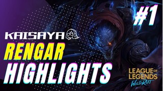 Rengar Highlights #1 | Wild Rift - Kaisaya