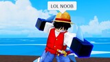 Toxic kid makes fun of Luffy.. so I destroyed him with Rubber Fruit (Blox Fruits)