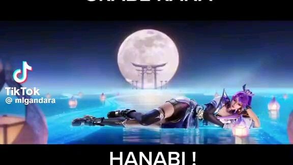 #mlbb#mobilelegendsbangbang #Hanabi Sanjo #skin#moonlihgtninja#dream skin🥹🥹