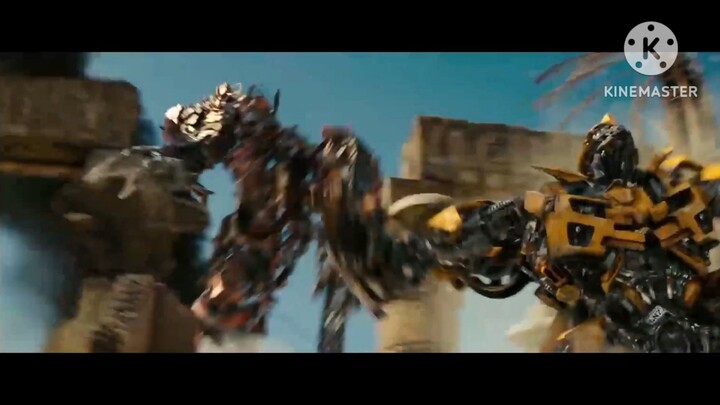 ทรานส์ฟอร์เมอร์ส อภิมหาสงครามแค้น (2009) พากย์ไทย ฉาก Bumblebee สู้กับ Rampage Fight scene