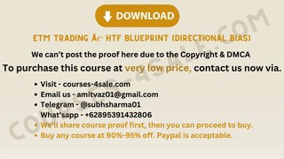 [Course-4sale.com] -  ETM Trading â€“ HTF Blueprint (Directional Bias)