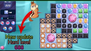 Candy crush saga level 688 No booster (new update | Candy crush level 688 | Candy crush saga