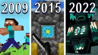 🔥 A ABSURDA EVOLUÇÃO DO MINECRAFT! TODAS AS VERSÕES! (2009-2022)