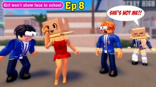 👉 MASK GIRL EPISODE 8: Girl Won't Show Face In School | Roblox Crush Idol