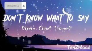 Don't know what to say (lyrics) |kr4zyTenz/TenZMood
