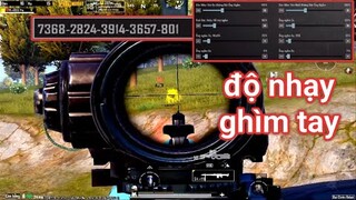 PUBG Mobile - Share Mã Code Setting + Độ Nhạy Ghìm Tay Mới Nhất Cùng Game MG3 Scope 6