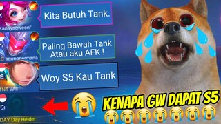 MISTERI MOBILE LEGENDS KENAPA S5 SELALU JADI TANK? SAMPE NANGIS MAIN SOLO - 10x MAIN DAPAT S5 TERUS