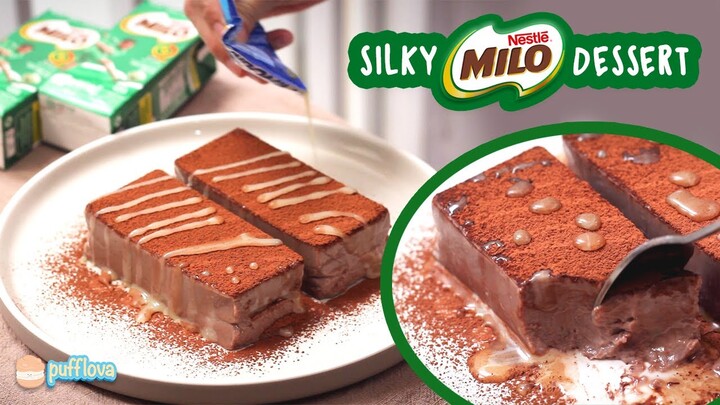 MELT IN YOUR MOUTH SILKY SOFT MILO DESSERT #noovenrecipe