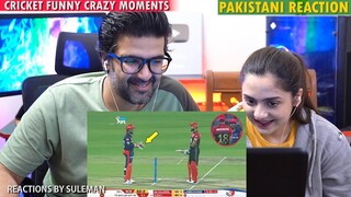 Pakistani Couple Reacts To 15 Funny & Crazy Moments in Cricket | Try not to laugh