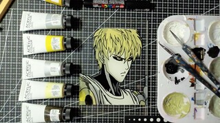 Anime Glass Painting || Genos